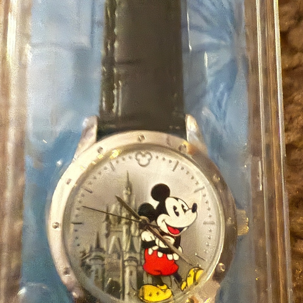 Mickey Mouse Watch with Black Strap unisex